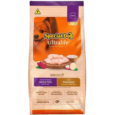Ração Special Dog Ultralife Frango e Arroz Cães Adultos Raças Pequenas